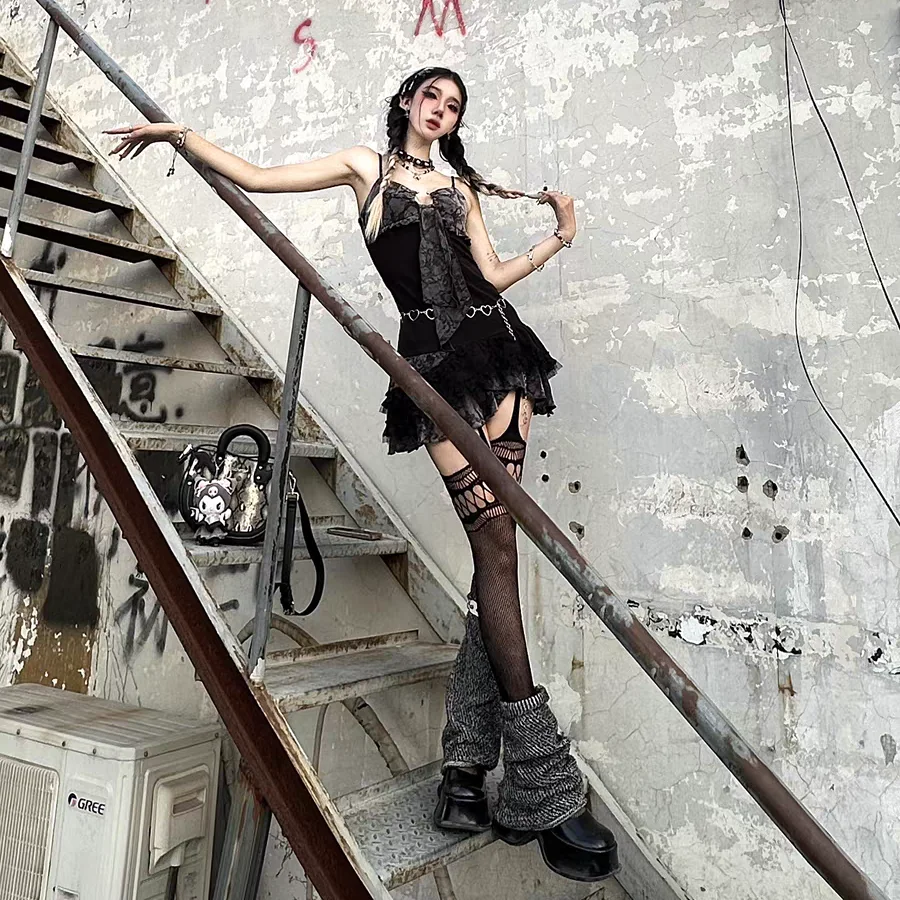 Платье-трапеция для женщин в готическом стиле