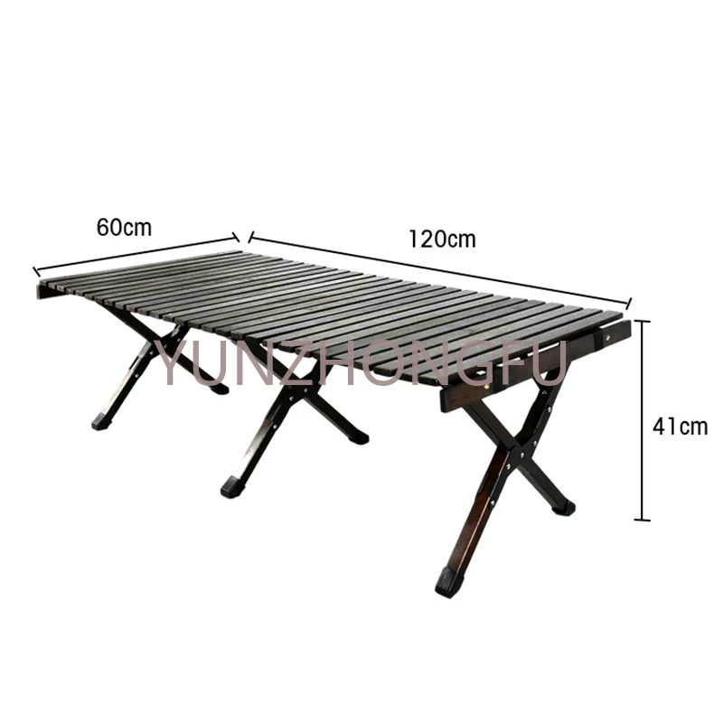 

Wooden Folding Portable Table Beech Folding Table Used for Outdoor Camping Picnic Beach with Carrying Bag