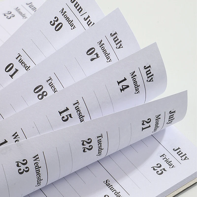 Карманный планировщик A7 365-дневный еженедельный блокнот с расписанием