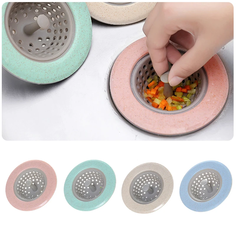 

Silicone Sink Strainer Home Living Floor Drain Hair Stopper Sink Drains Hair Filter Strainer Waste Collector
