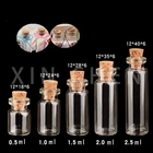 30 шт., пустые маленькие флаконы для ароматерапии с пробками 0,511.522.55 мл