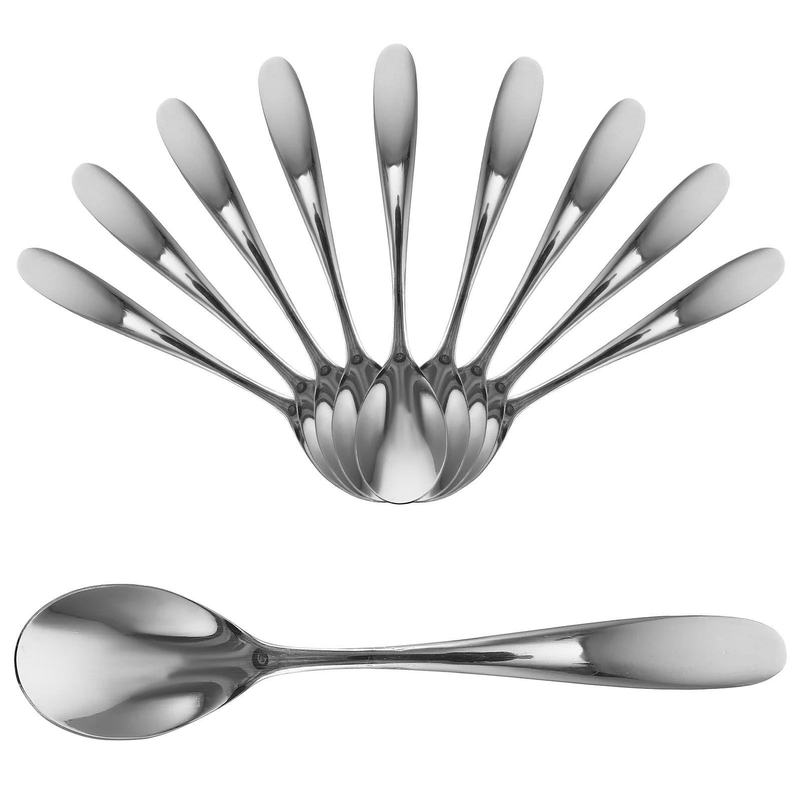 

Spoon Spoons Scoop Cake Cream Ice Sugar Salt Dinner Coffee Sauce Yogurt Tea Pudding Dessert Espresso Mini Stainless Steel