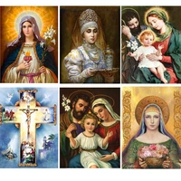 jesus cross diamond 5d diy paiting religious figures picture embroidery mosaic virgen maria home decor church utensils catholic