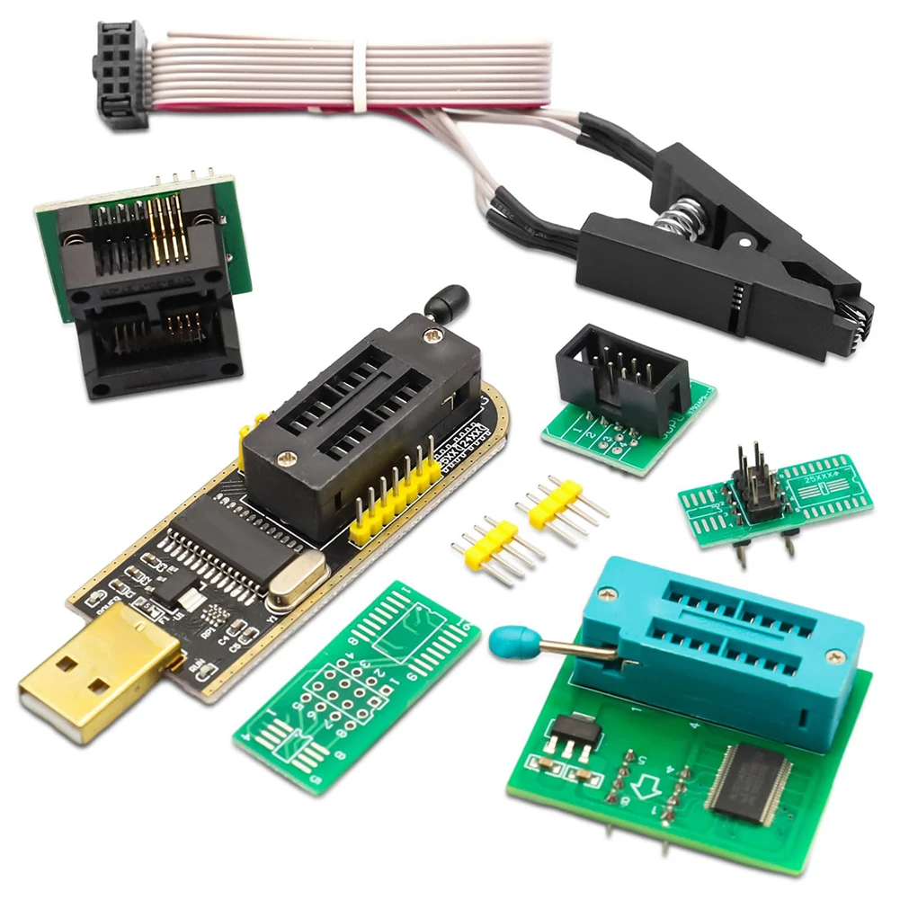 Тестовый зажим SOP8 SOP16 для SOIC8 EEPROM 93CXX/25CXX/24CXX + CH341A 24 25 серии Flash BIOS Модуль