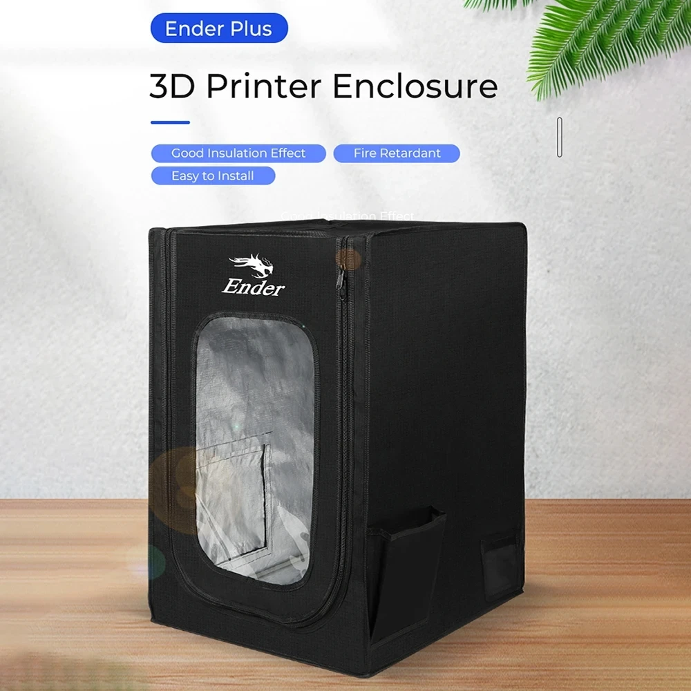 

Creality Ender Plus 3D Printer Enclosure with Exhaust Fan Interface Fire Retardant Easy to Install for Ender 3 Ender 5 Series
