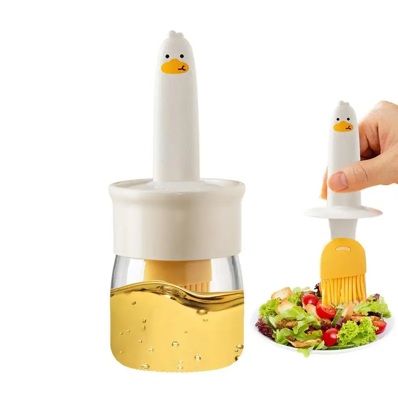 

Oil Dispenser With Brush Oil Spreader Brush With Bottle Oil Dispenser Bottle High-Temperature Resistance Dip Design Elding