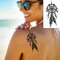 tattoo sticker feather star totem dreamcatcher waterproof temporary men women body art fake tattoo flash tattoo