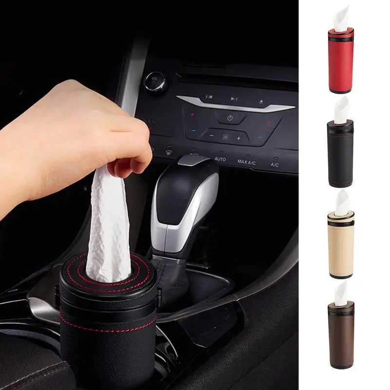 

Cylinder Tissues Holder For Car Creative Portable Facial Tissues Boxes Napkin Dispenser Holder Perfect Fit Cylinder tissue