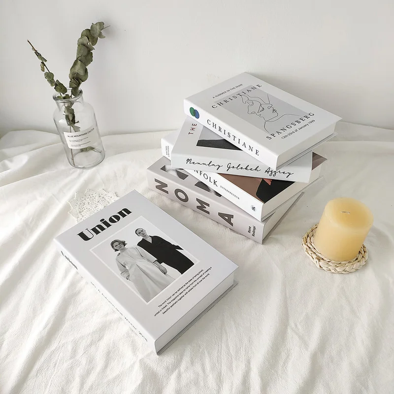 

Модная поддельная книга украшение для дома книги современная Имитация роскошная коробка для хранения украшение Клубная модель отеля