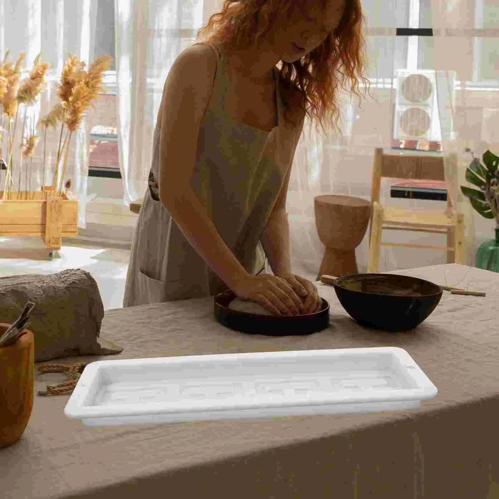 

Plastic Pavement Mold Reusable Path Maker Mold Practical Concrete Cement Mold