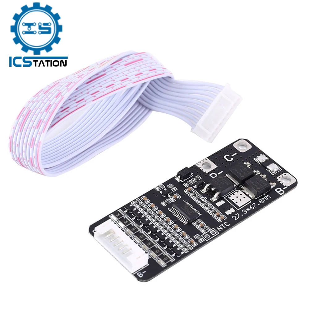 

Lithium Battery Charge Protection Board 15A 3.7V Balanced Charger for 7pcs Batteries Over-discharge Overcurrent Detection