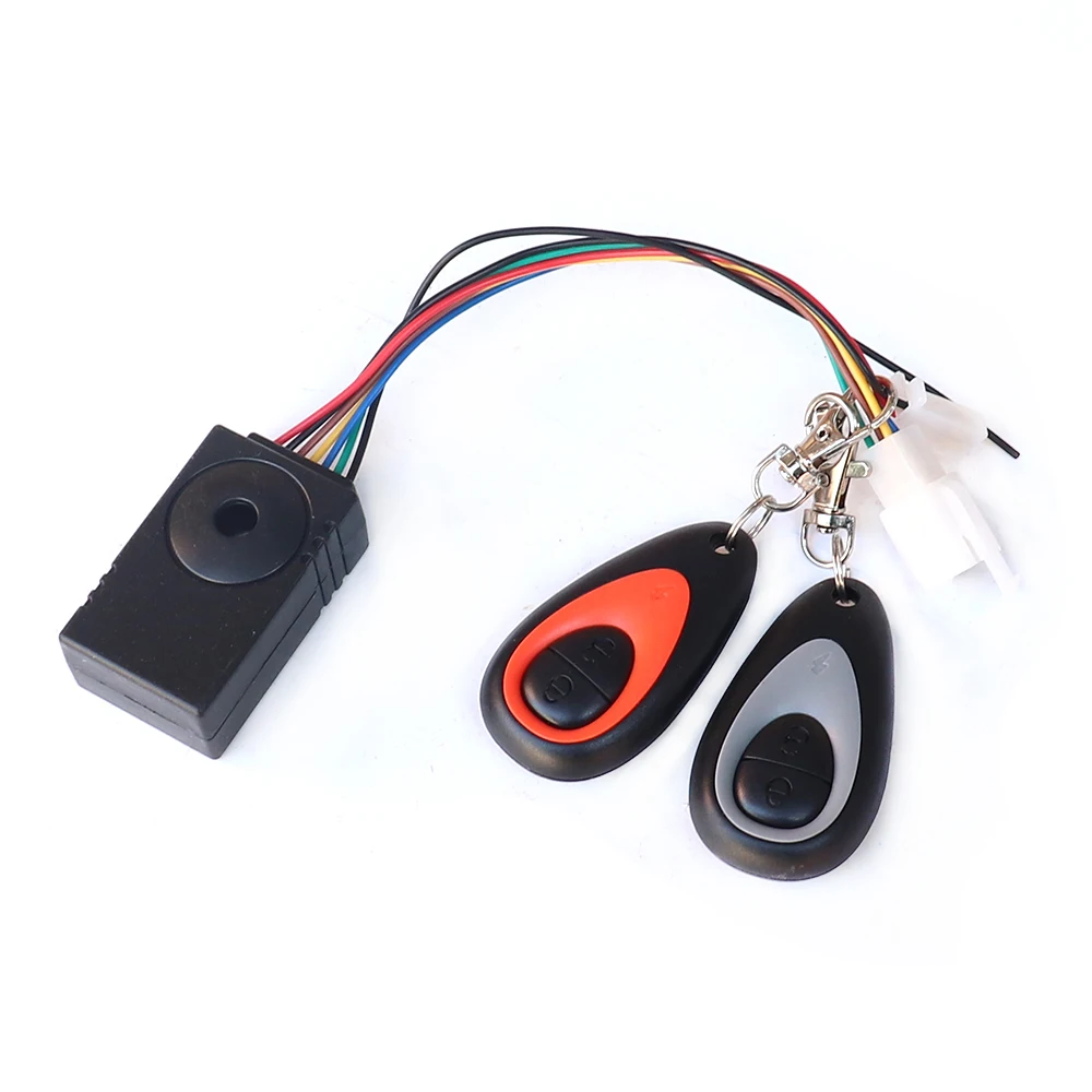 

36V-48V Electric Scooter Alarm system Dual Remote Control Security moped Alarm Accessories Waterproof Bike Alarm Anti-theft