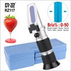 Ручной рефрактометр RZ рефрактометр, с функцией определения содержания сахара, измеритель соуса для фруктов и RHB-90ATC, диапазон от 0 до 90% бриксов