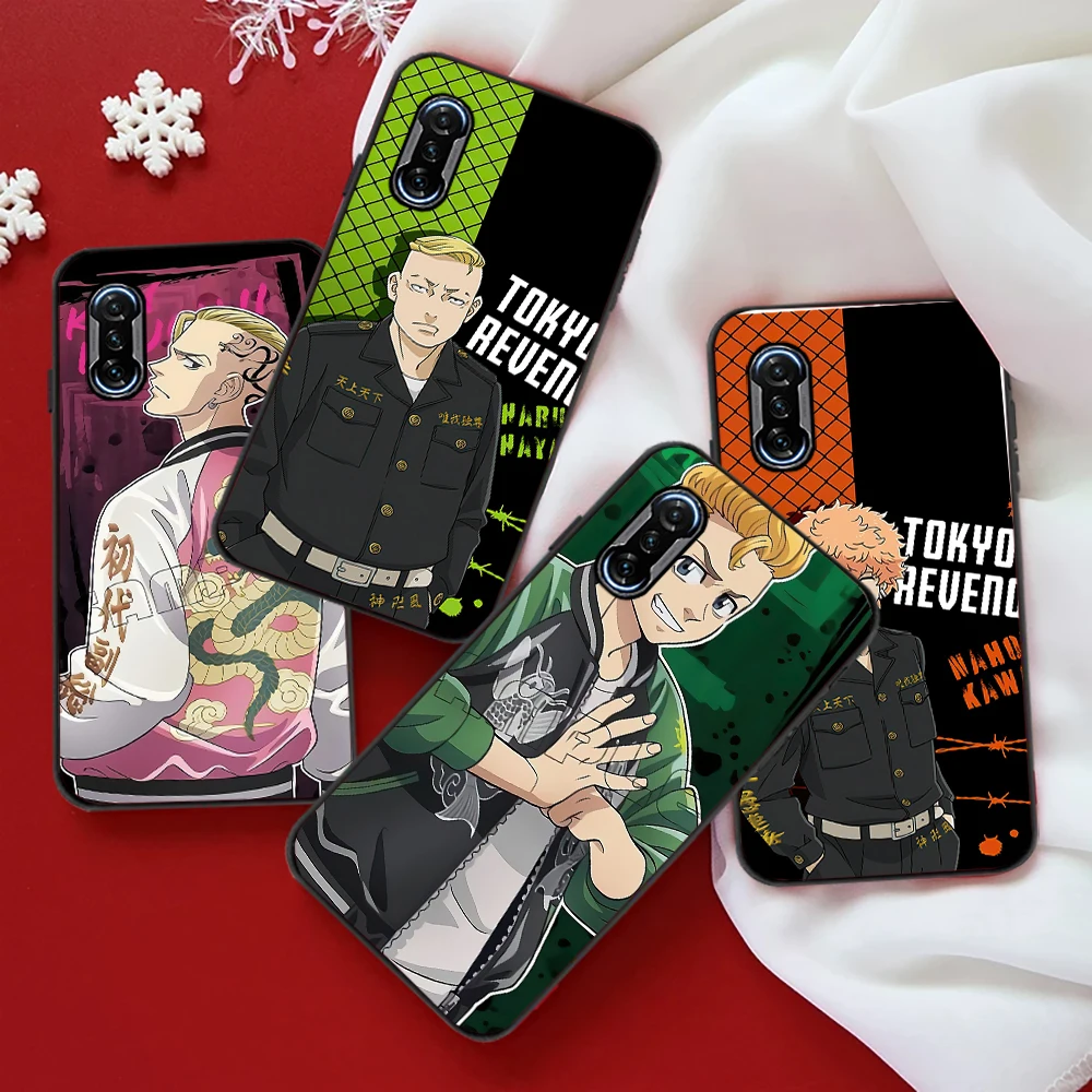 

Tokyo Avengers Japan Anime Phone Case For Xiaomi POCO X3 Pro X3 NFC F3 Pro GT M3 Pro For POCO Coque Soft TPU Funda Back Cover