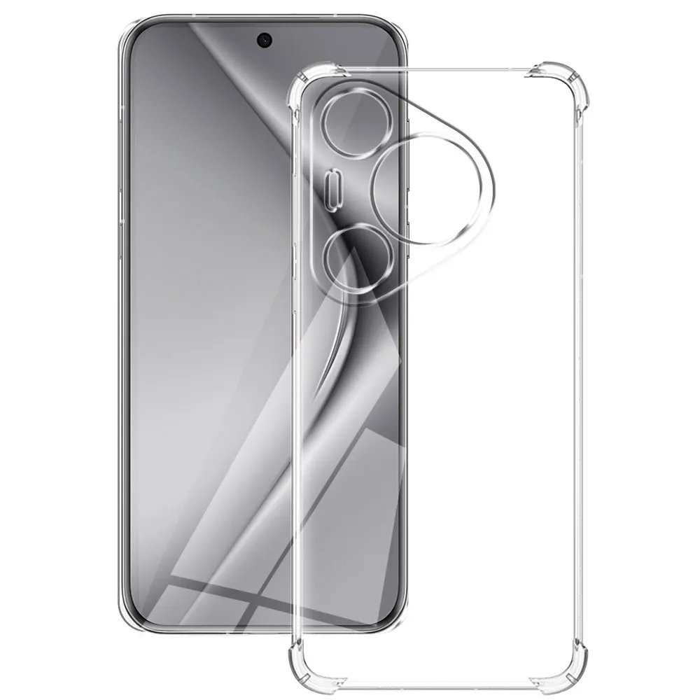 Чехол для Huawei Pura 70 Pro + Plus противоударный Прозрачный мягкий силиконовый чехол Ultra