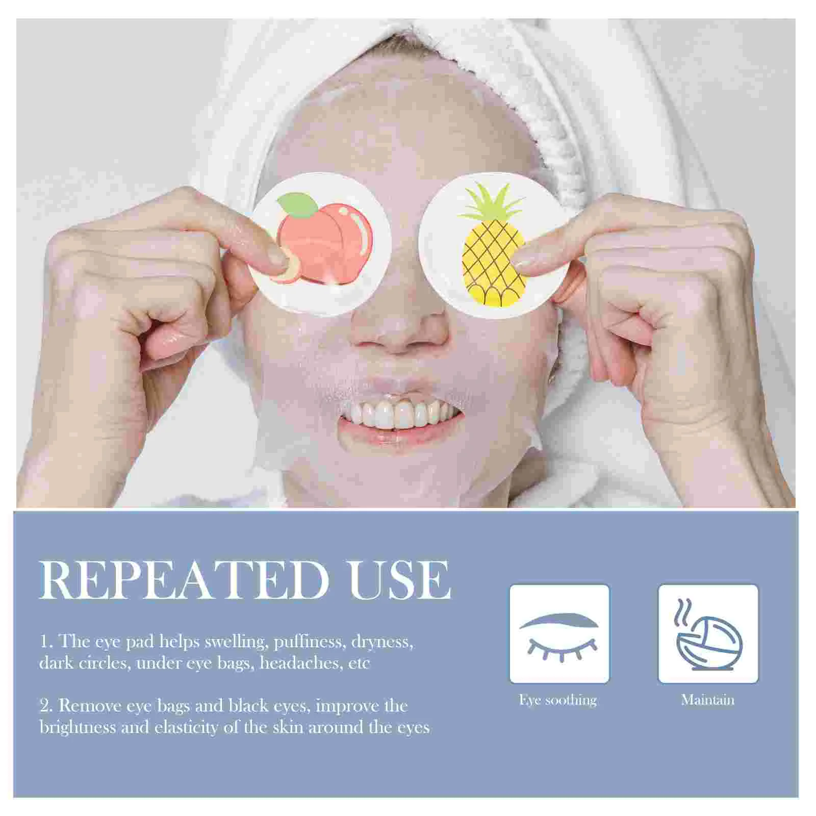 Гелевые накладки для глаз охлаждающие бриллиантовые крутые многоразовые