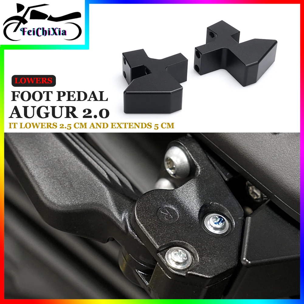 

For YAMAHA AUGUR Augur 2.0 Motorcycle Accessories Passenger Footpeg Lowering Pedal Extension Connector Footrest Lower Foot Pegs