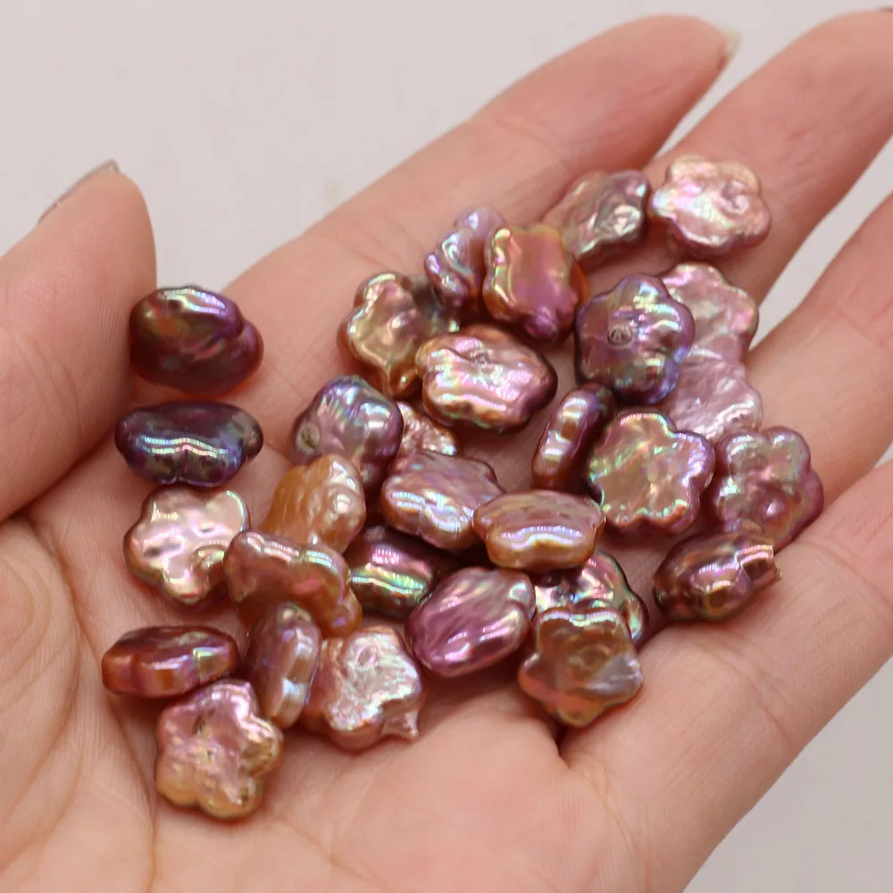 2 шт., 100% натуральные жемчужные бусины Feshwater, слива Bossom AA, жемчужные бусины для изготовления ювелирных изделий «сделай сам», аксессуары для ожерелья, браслета