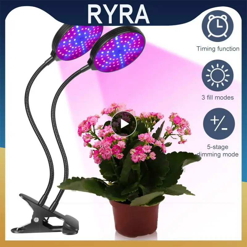 

LED Plant Grow Light 5 Modes Supplement Light Plant Grow Lamps 360° Rotary Adjustable Phyto Lamp Hydroponic Growing Light Strip