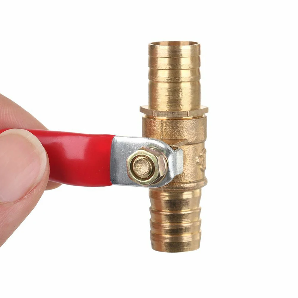 

Brass Small Ball Valve 6/8/10/12mm Female Thread Brass Valve Connector Joint Hose Barb Copper Pipe Fitting Coupler Adapter