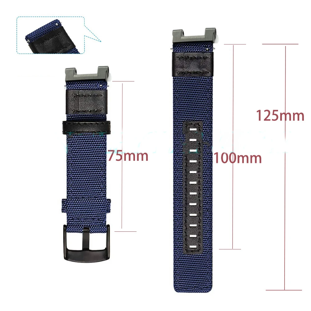 Nylon Canvas Strap For Huami Amazfit T-Rex 2 Smart Watch Band Sports Bracelet For Xiaomi Amazfit T-RexT Rex Pro Correa Wristband