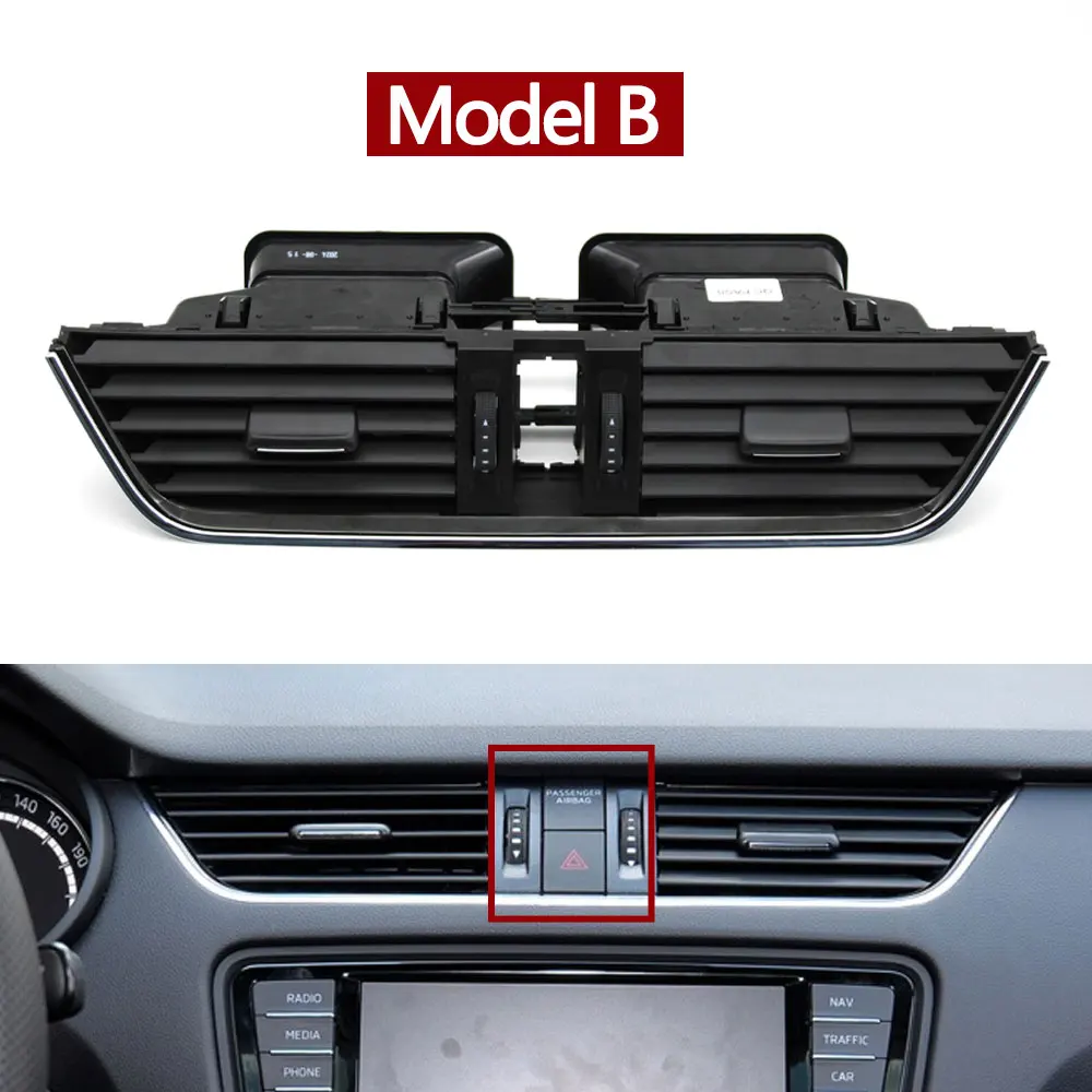 

Передняя центральная приборная панель автомобиля, кондиционер, вентиляционная решетка переменного тока, розетка в сборе для Skoda Octavia 2015-2021 5E 0820951 5Е 0820951 CZLL