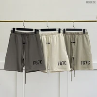 summer essentials fg7c shorts men women hip hop streetwear short fashion 7th collection cotton oversized sports shorts