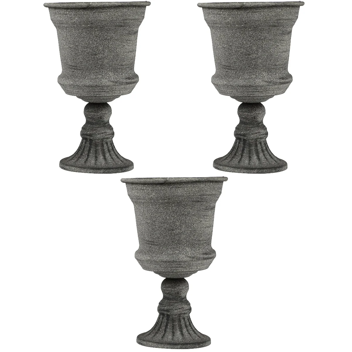 

Urn Flower Planter Planters Garden Urns Outdoor Vasepottall Grey Front Porchclassic Wedding Arrangement Bouquet Farmhouse Metal