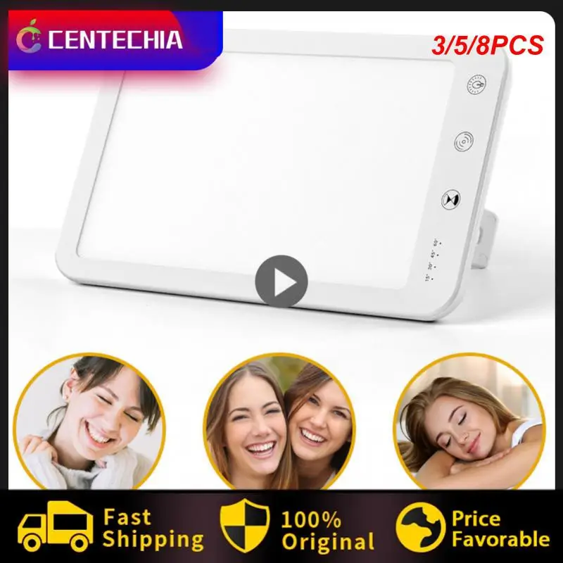 

3/5/8PCS 10000lux Creative Desk Lamp Timing Smart Emotional Physiotherapy Lamp Portable Dimming Sad Light Therapy Lamp