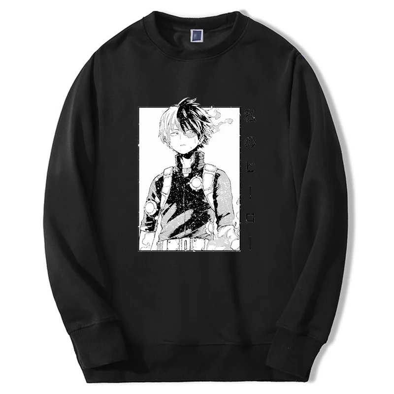

My Hero Academia Hoodie For Men/women Anime Todoroki Shoto Graphic Sweatshirt Crewneck Fashion Harajuku Pullover Manga Hoody