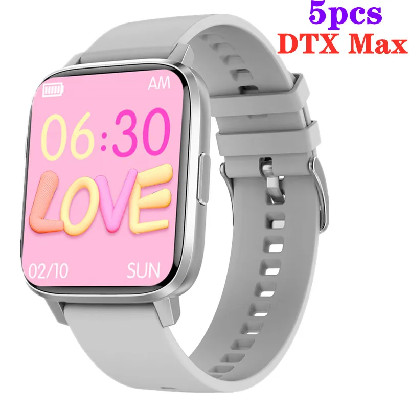 

5 шт. оригинальные Смарт-часы DTX Max для мужчин NFC пользовательский монитор сердечного ритма Экран 1,9 дюйма измерение кровяного давления женск...