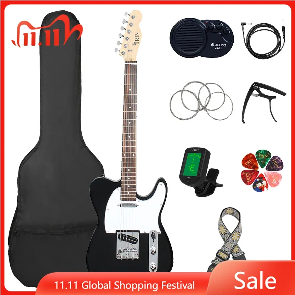 

IRIN 6 Strings Electric Guitar 22 Frets 39 Inch Basswood Body Maple Neck Electric Guitarra With Speaker Guitar Parts Accessories