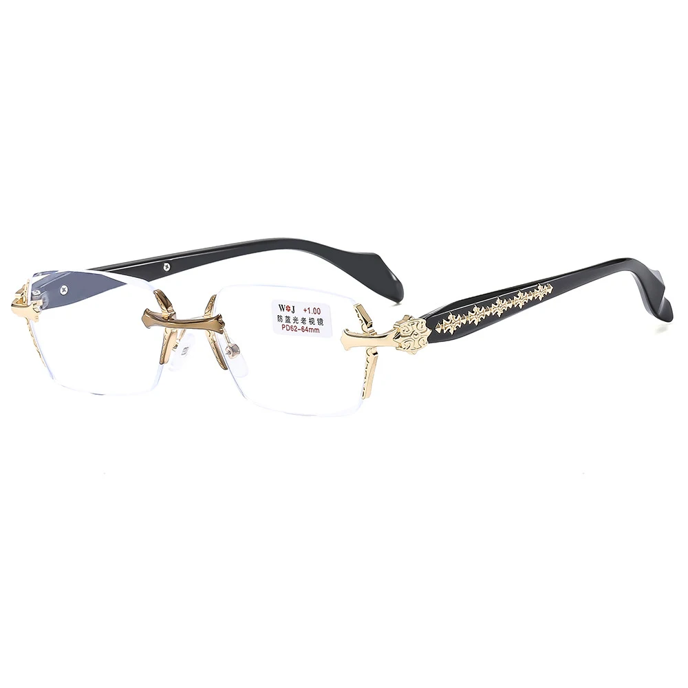 Винтажные оправы для очков чтения без с синей оправой