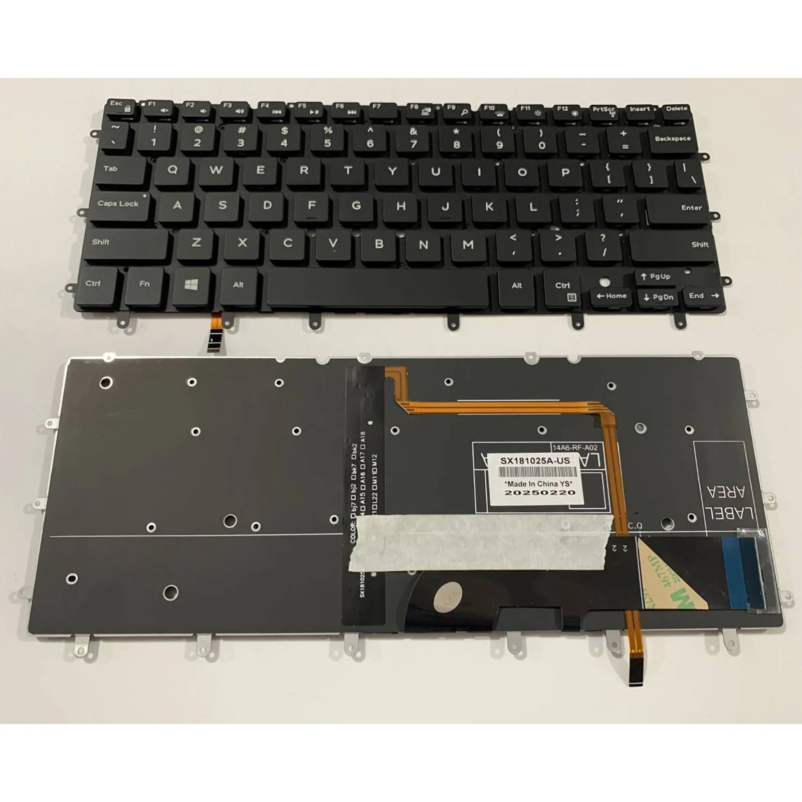 Фото Клавиатура для ноутбуков Dell XPS N7547 N7548 P54G P41F 13 9343 9350 9360 15BR (US-раскладка) №3