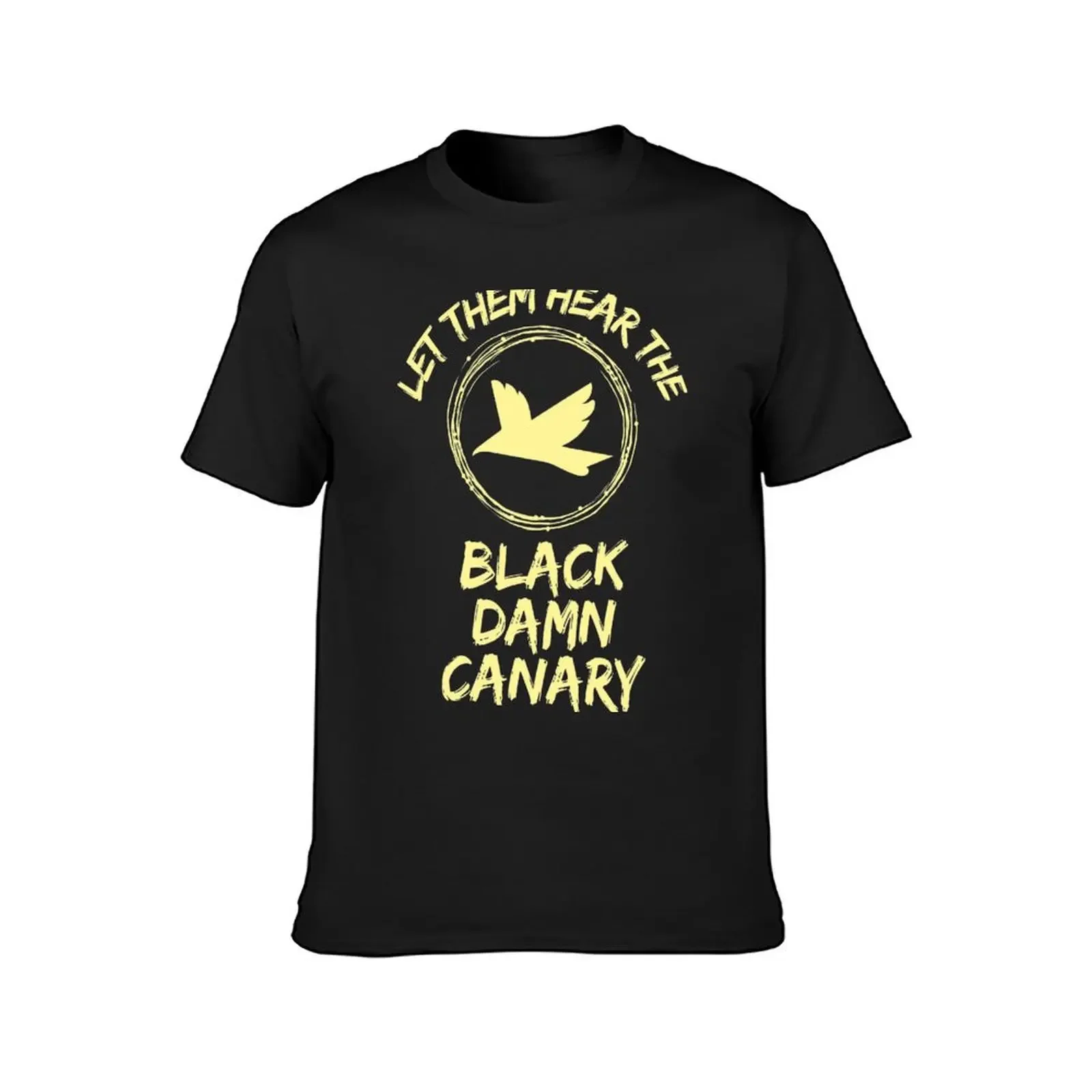 Футболка Let Them Hear The Black Damn Canary заготовки на заказ эстетичная одежда в стиле аниме