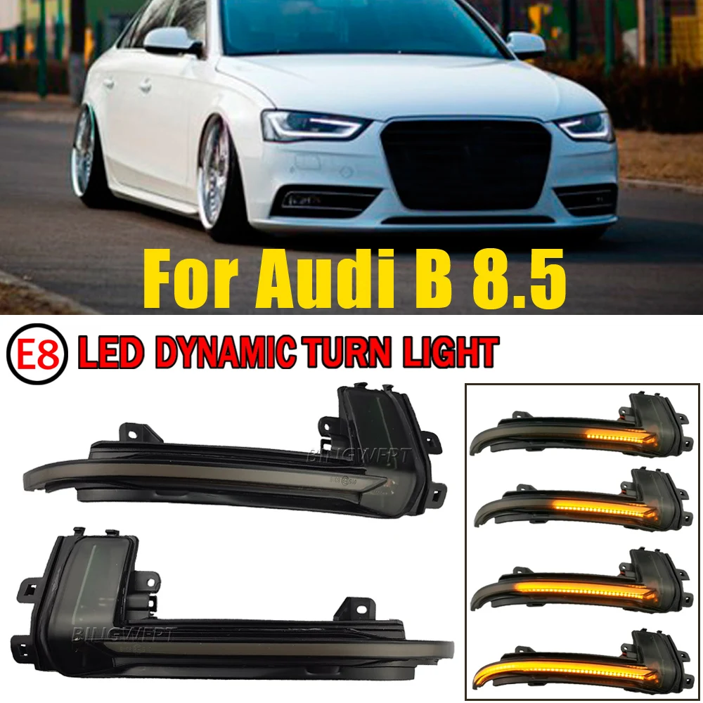 

2pcs for Audi A4 A5 S5 B8.5 RS5 RS4 Dynamic Scroll LED Turn Signal Light Sequential Rearview Mirror Indicator Blinker Light
