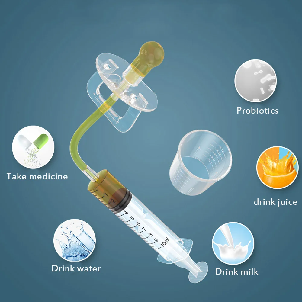 Baby Dropper Dispenser Transparent Pacifier Smart Medicine Needle Feeder Squeeze Kids Feeding Utensils |