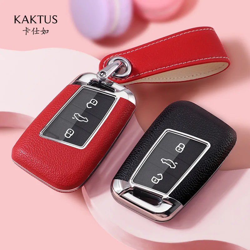

Fashion Car Key Case Cover Protector Fob for VW Volkswagen Passat B8 Magotan Golf for Skoda Kodiaq Superb A7 Accessories