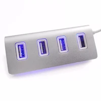 for macbook pc laptop high led mini 4 port hub high speed usb 2 0 adapter hub with cable