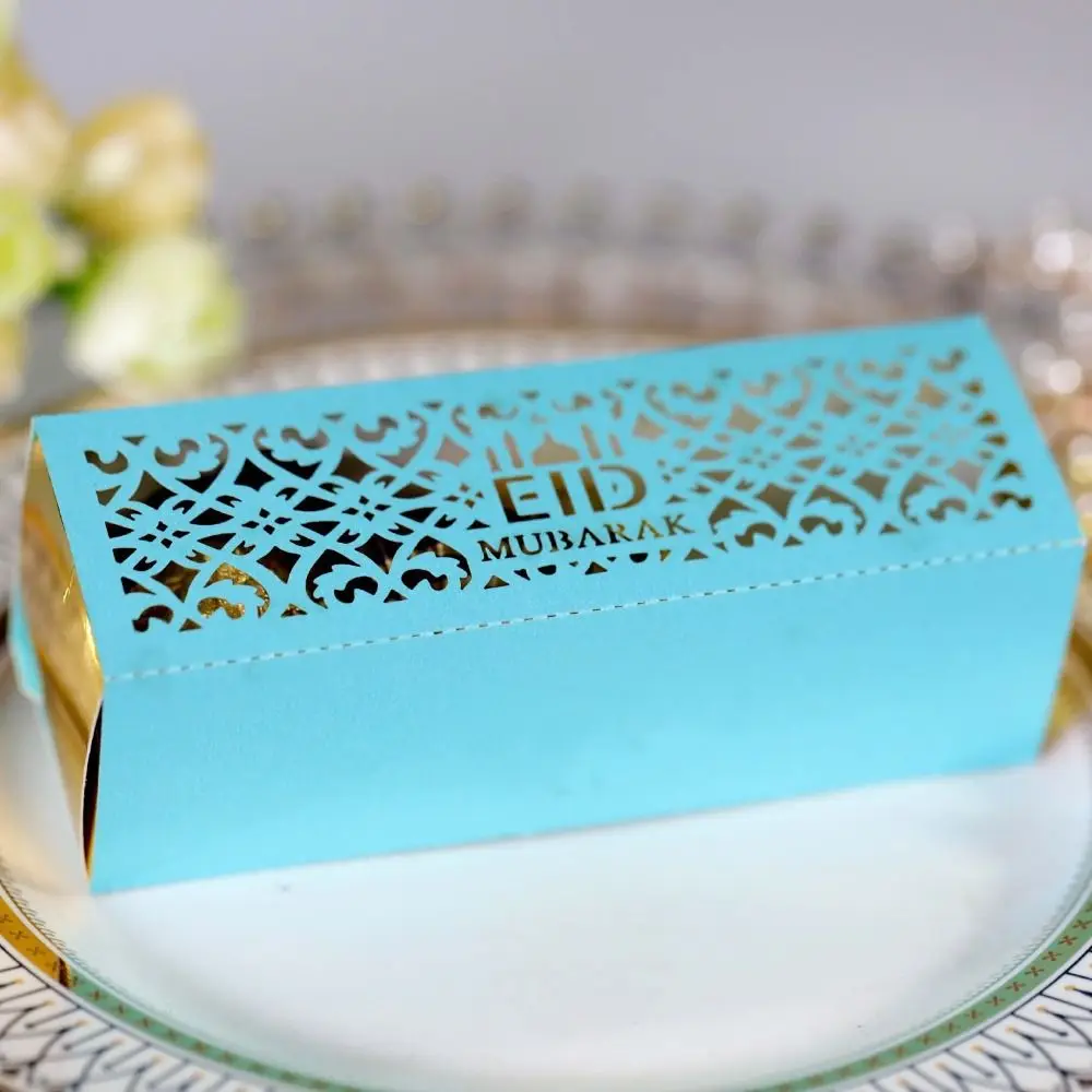 Box Candy  Storage Ramadan Candy Bag Gift Wrap Eid Mubarak Candy Boxes Cookies Box