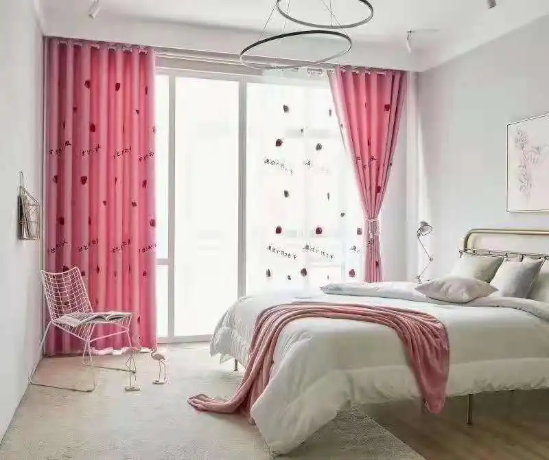 

20840-STB-Double Layer Full Blackout Curtains Solid Color Insulated Complete Blackout Draperies With