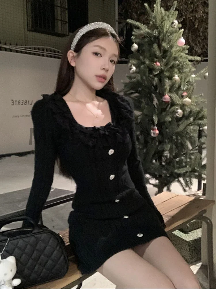 Женское кружевное мини-платье Kawaii