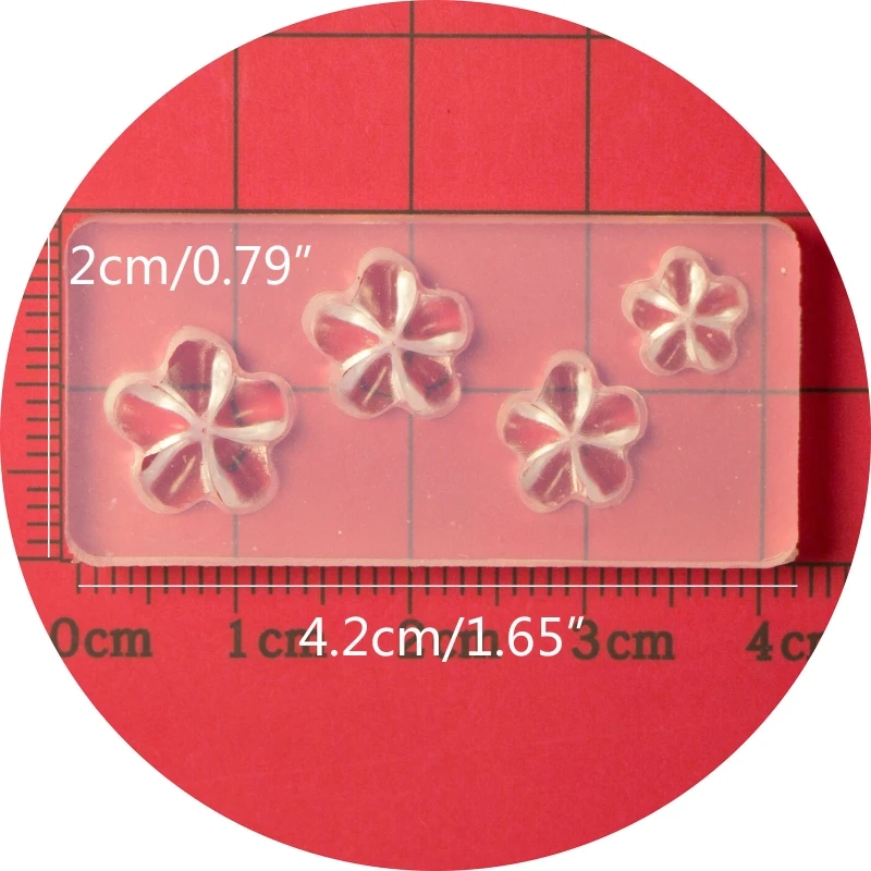 3D Five Petal Flower Nail Art Mold Silicone Combination Decorative Mold Nail Art Making Tool Silicone Carving Mould 066C images - 6