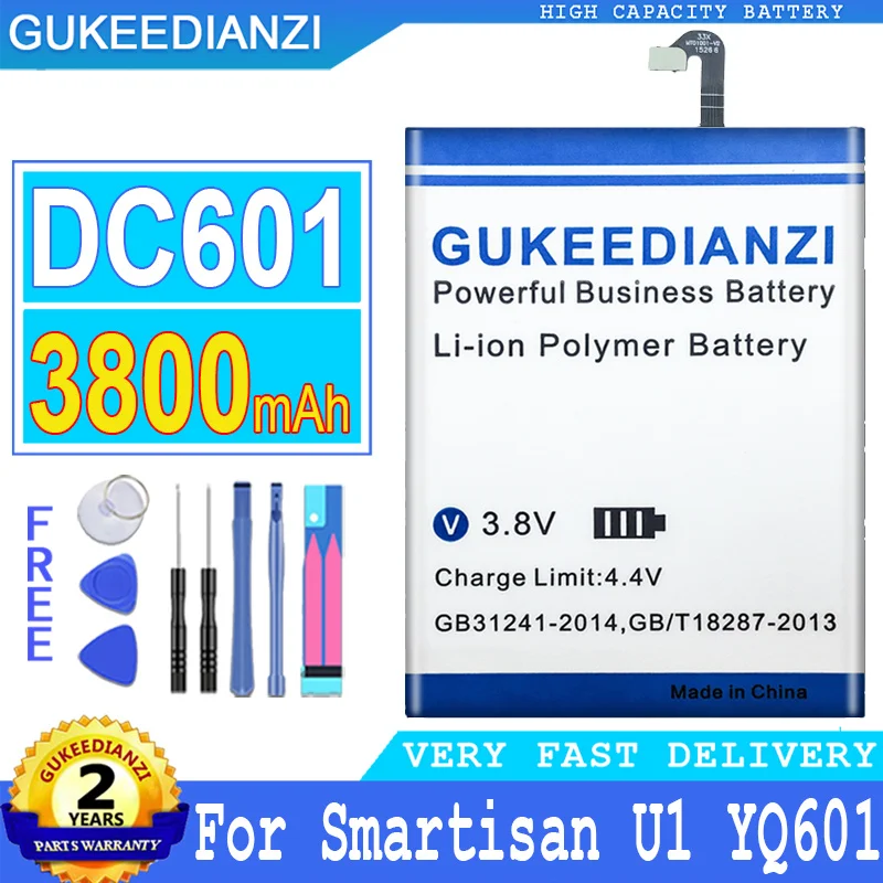 

Аккумулятор емкостью 3800 мАч для Smartisan U1 YQ601 YQ603 YQ605 YQ607 DC601