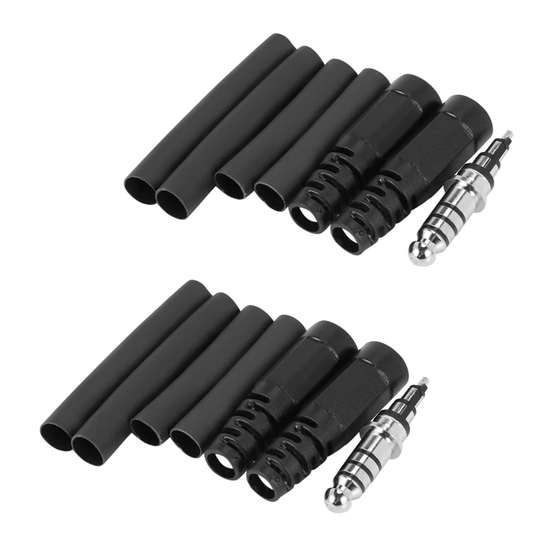 

2X Replacement Helicopter Plug Headset Adapter U-174 / U Type A Solder For David Clark Helicopter Headset