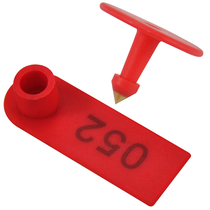 Этикетка для идентификации овец и скота с номером 100 товары животных на ферме коз