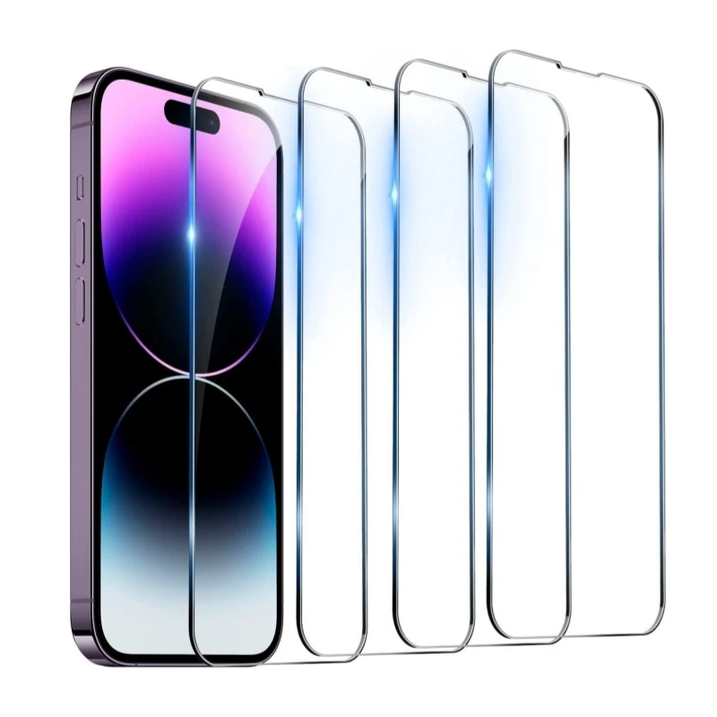 

4Pcs Tempered Glass for IPhone 14 13 12 11 Pro Max Screen Protector for IPhone 12 13 Mini XS MAX XR SE SE3 Protective Glass