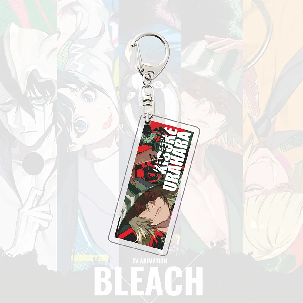 Фото Акриловый брелок BLEACH x LAM SOUL ART SHOWCASE, фигурки Улькиорры, Рируки, Майури, Кисуке, Шинджи, в стиле стрит-арт, подвеска для сумки, подарок №5