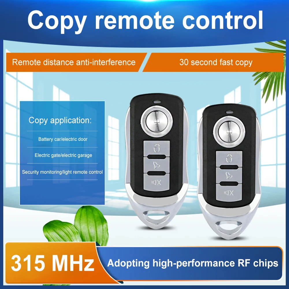 Пульт дистанционного управления для дверей гаража, 315 МГц/433 МГц