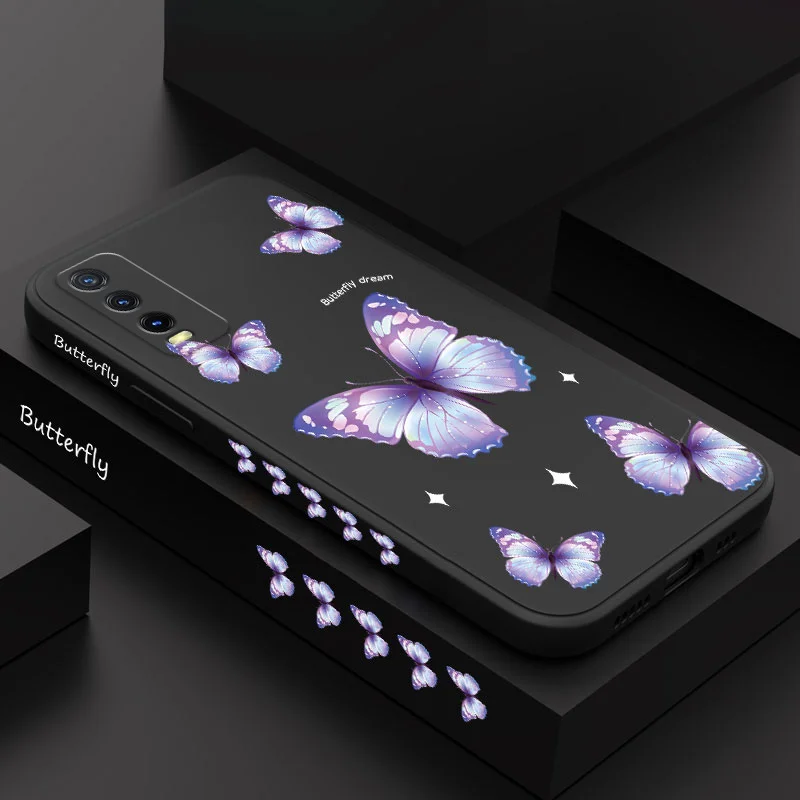 

Dream Butterfly Phone Case For VIVO Y20 Y20i Y20S Y12S Y30 Y33S Y12 Y15 Y17 Y19 Y21 S1 Pro Y91 Y93 Y95 Silicone Cover